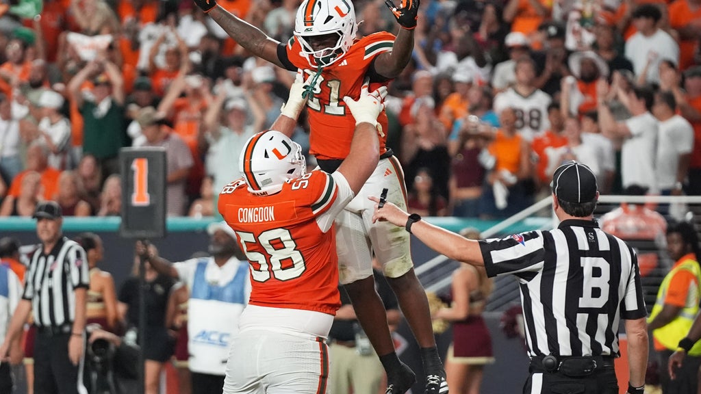 Miami is No. 1 in AP Top 25 for 1st time since '02, No. 2 BYU's ranking best since '84 title season — CBS Miami, Siesta Key Technology news