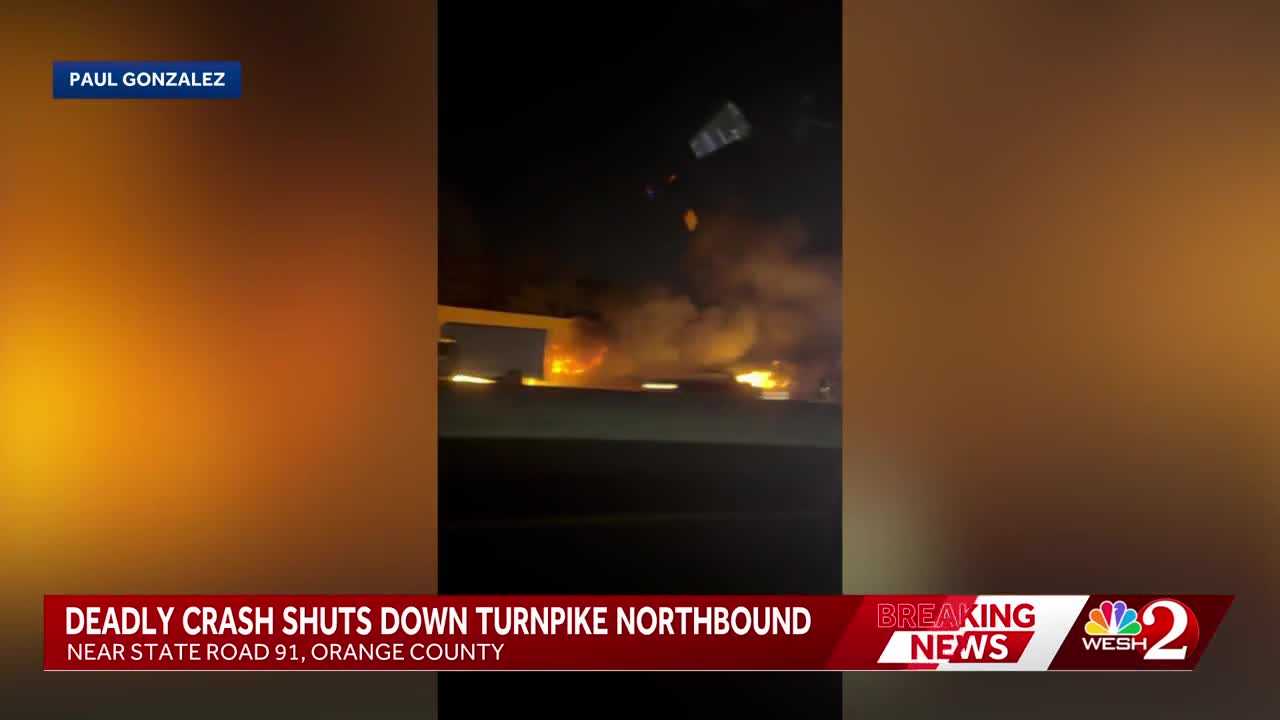 Six killed in fiery crash on Florida’s Turnpike in Orange County, troopers say — WESH 2 Orlando, Siesta Key Community news