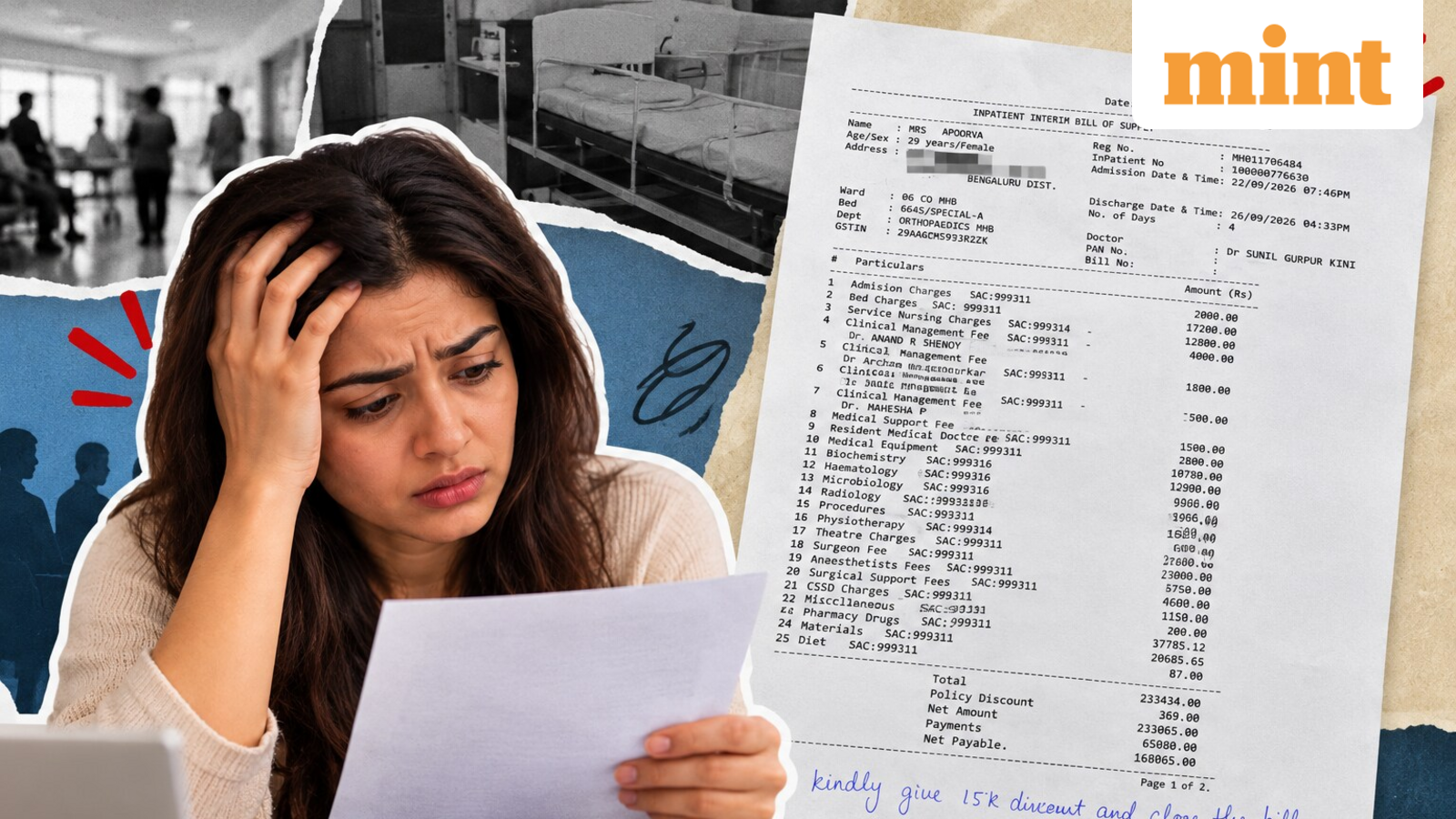₹2.33 lakh hospital bill despite alleged service failures: What rights do patients' have? — Mint India, Siesta Key Health news